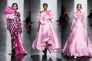 Sàn catwalk hình chữ S được Đỗ Mạnh Cường giới thiệu tại Mỹ